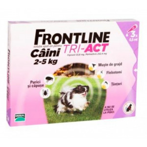 Frontline Tri-Act XS caini 2-5kg