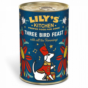Hrana umeda Lily's Kitchen, curcan, gasca si rata, 400g, pentru Craciunul cateilor