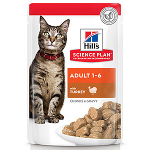 Hills SP Feline Adult Turkey 85 g (plic)