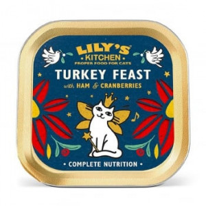 Hrana umeda Lily's Kitchen, cu curcan si merișoare, 85g, pentru pisici