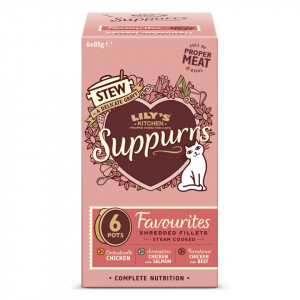 Hrana umeda, Lily's Kitchen, Multipack Favorite, pisica, 6x85g