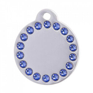 Medalion personalizat Banut Colorat Swarovski, gravare inclusa