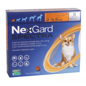 Nexgard Spectra comprimat caini 2-3.5kg