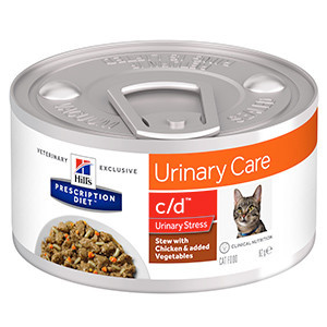 Hills PD Feline C/D Stress Chicken and Vegetable Stew 82 g