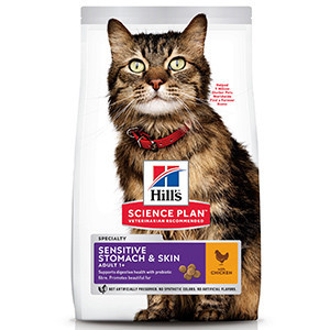 Hills SP Feline Adult Skin and Stomach Chicken 300 g