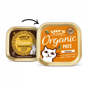 Hrana umeda pentru pisici Lily's Kitchen Organic Chicken Dinner 85g
