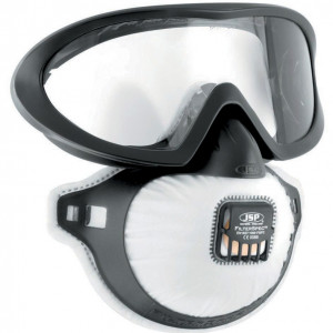 Masca FFP3 JSP FilterSpec Pro P3, cu ochelari extinsi