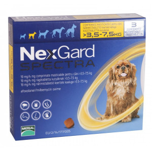 Nexgard Spectra comprimat caini 3.5-7.5kg