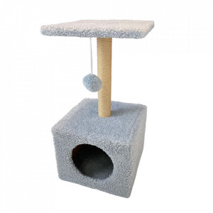 Sisal cub cu platforma gri deschis