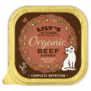 Hrana umeda Lily's Kitchen, ingrediente Organice, cu Vita, 85g, pentru pisici