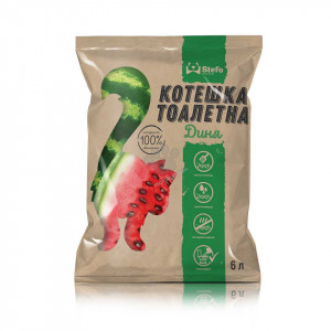 Asternut Igienic pentru pisici Stefo Tofu pepene rosu 6L