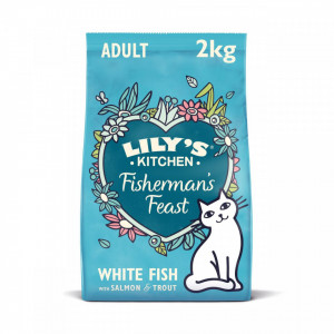 Lily's Kitchen - Fisherman's Feast - hrana uscata pentru pisici, cu somon 2kg