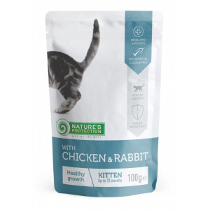NATURES PROTECTION Kitten with Chicken&Rabbit (100 g)