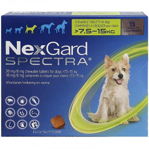 Nexgard Spectra comprimat caini 7.5-15kg