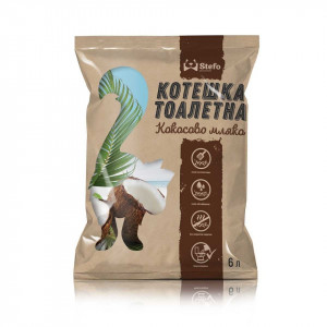 Asternut Igienic pentru pisici Stefo Tofu cocos 6L