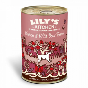 Hrana umeda pentru caini Lily's Kitchen Venison and Wild Boar Terrine 400g
