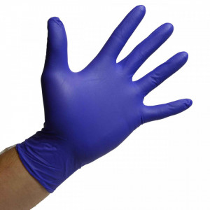 Manusi nitril indigo nepudrate - cutie 100bucati