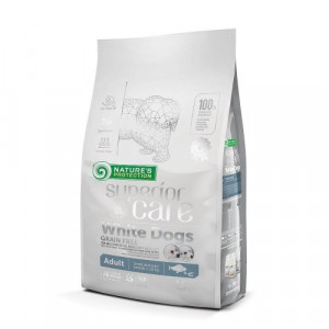 Natures Protection Superior Care White Dogs Grain Free WHITE FISH Adult Small&Mini Breeds 1.5 kg