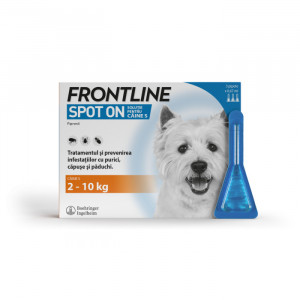 Pipeta deparazitare externa FRONTLINE Spot On S caine 2-10kg