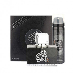 Parfum Lattafa Al Dur Al Maknoon Silver Apa de Parfum 100ml + 50 ml deodorant