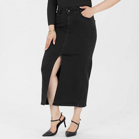 Fusta lunga blugi extraelastan 102