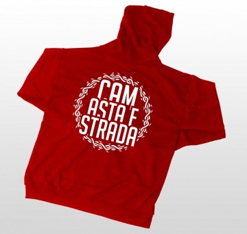 Cam asta e strada [Hanorac rosu]