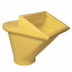Cuva de incarcare deseuri cu separator, inaltime 650 mm, diametru interior inferior 390 mm