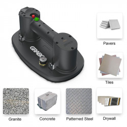 Ventuza electrica cu vacuum NEMO Grabo set 2 acumulatori, 2 garnituri