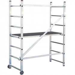 Schela mobila de aluminiu Corda 0,5 x 1,5m, aluminiu, inaltime lucru 3m