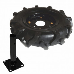 Roata cauciuc 5.00-12 manicot hexagonal Ø32mm inclus