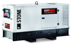 Generator de curent insonorizat stationar Genmac, Gama Stone, model G60PS, trifazic 400 V, putere 66 kVA
