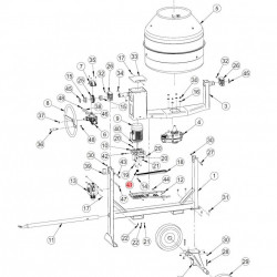 Fulie ax motor betoniere Imer Syntesi 140 - 350
