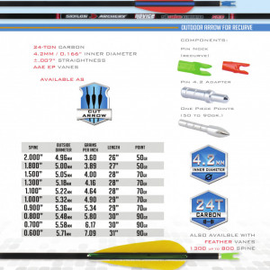 Sageata Carbon Skylon Novice Id4.2 - Set 6 bucati
