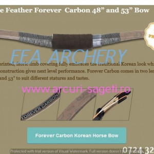 White Feather HorseBow Forever Carbon