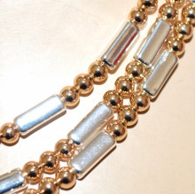 COLLANA LUNGA donna argento oro dorato multi fili collier girocollo long necklace GP16