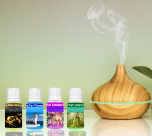Set Difuzor Aromaterapie cu Ultrasunete + 4 Esențe