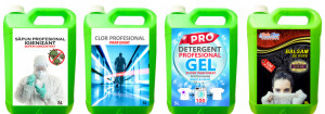 Pachet SUPER CLEAN ! Sapun Igienizant + Clor Profesional + Detergent Gel Profesional + Balsam Super PARFUMAT