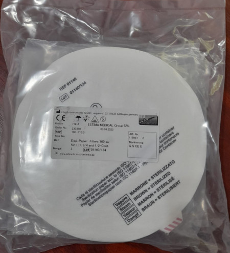 19E-370.01-FILTRU HARTIE-ROTUND-UNICA-FOLOSINTA-DIAMETRU-190MM-100 BUCPACH