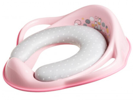 Reductor wc moale copii Zebra Roz-Roz