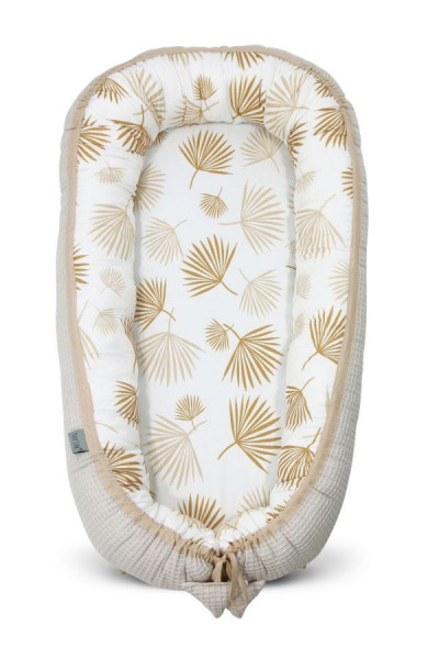 Babynest pentru copii, 80 x 50 cm, ajustabil, portabil, reductor patut, Tiny Star, Bambus, Boho