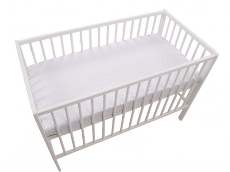 Cearceaf cu elastic Little Stars Albastru 120x60