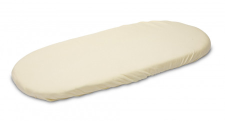Husa de bumbac cu elastic pentru salteaua de landou Bej