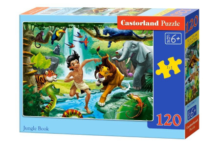Puzzle pentru copii, Cartea Junglei, 120 de piese