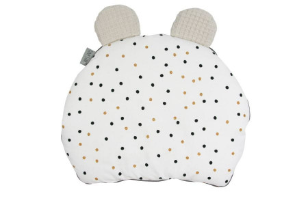 Perna plata cu urechi, pentru bebelusi, 35x28 cm, Tiny Star, Sweet Confetti & Beige