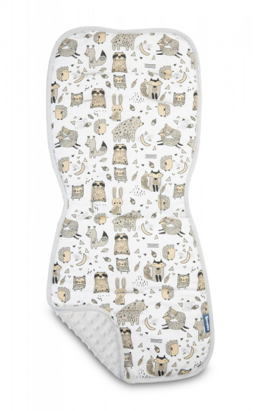 Saltea suplimentara pentru carucior 100% bumbac Sensillo MINKY Padure