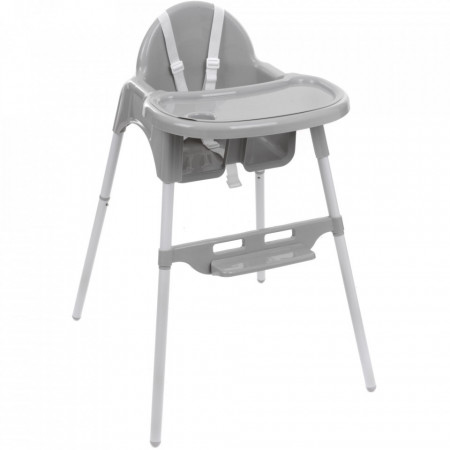 Scaun de masa transformabil, tavita detasabila, suport detasabil, Severno, Basic, Grey