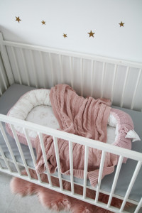Babynest Tiny Star Love&Rosy, cuib pentru bebelusi, ajustabil, portabil, reductor patut