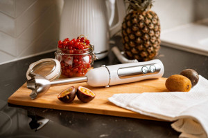 Blender de mana, Adler, AD 4625W, 850 W, 5 setari de viteza, functie turbo, lame din otel inoxidabil, Alb, Severno
