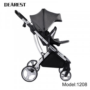 Carucior Reversibil pentru copii, 0-3 ani, pana la 20 kg, Dearest, 1208 Grey