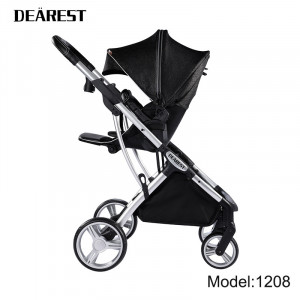 Carucior Reversibil pentru copii, 0-3 ani, pana la 20 kg, Dearest, 1208 Black